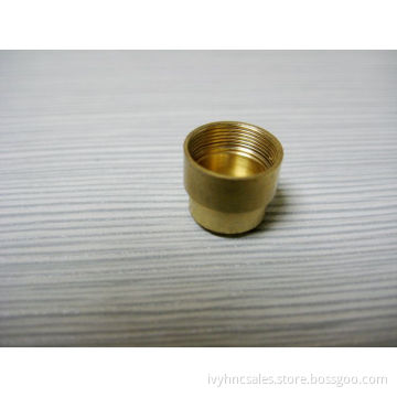 machining brass connector with thread